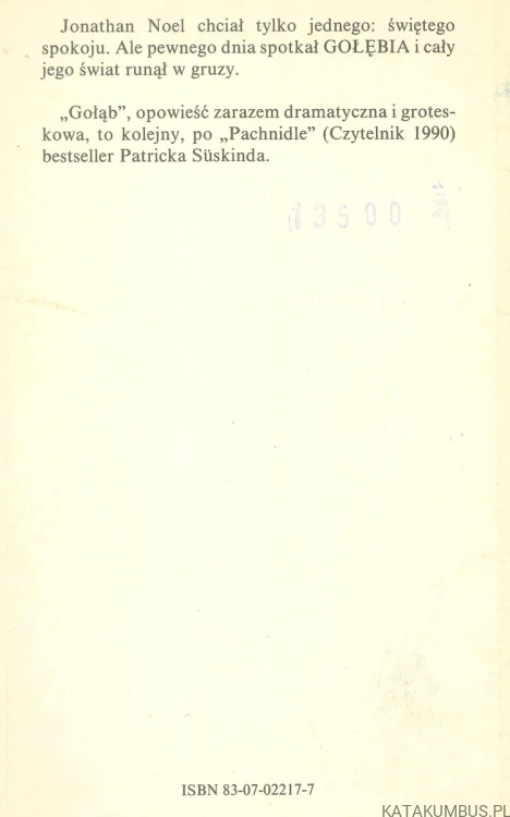 Gołąb. PATRICK SÜSKIND