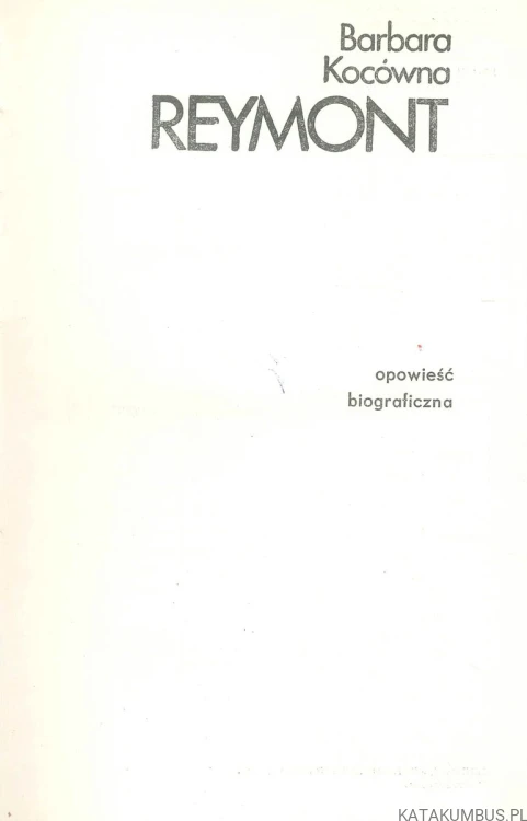Reymont. BARBARA KOCÓWNA