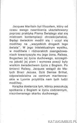 Życie w świecie a kontemplacja. DENISE BRIHAT