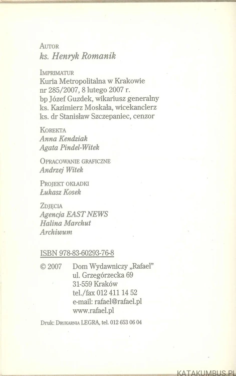 Modlitewnik za wstawiennictwem Jana Pawła II. KS. HENRYK ROMANIK