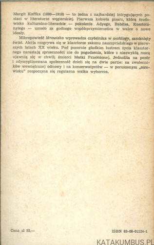 Mrowisko. MARGIT KAFFKA