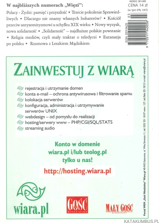 Więź nr 3 (557) marzec 2005. PRACA ZBIOROWA