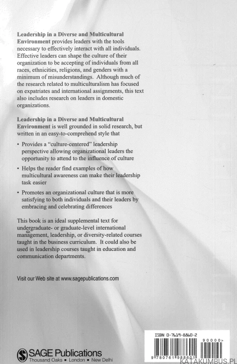 Leadership in a diverse and multicultural environment: developing awareness, knowledge, and skills. MARY L. CONNERLEY, PAUL B. PEDERSEN