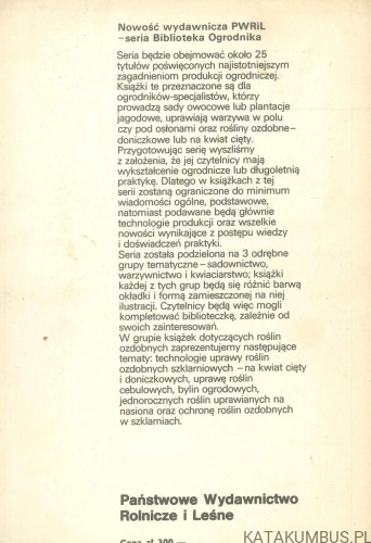 Uprawa cebulowych i bulwiastych roślin ozdobnych. B. GRABOWSKA, J. KRAUSE, K. MYNETT