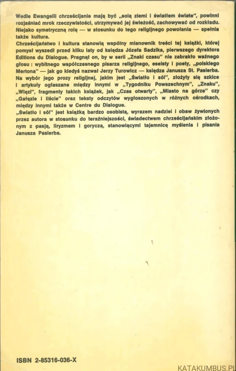 Światło i sól. J. ST. PASIERB
