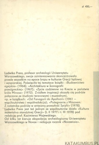 Kultura wysp cykladzkich w epoce brązu. LUDWIKA PRESS