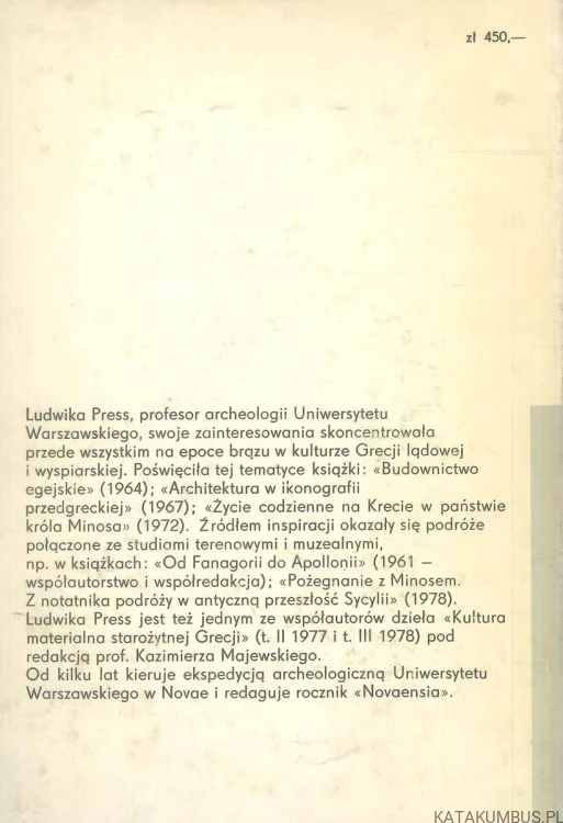 Kultura wysp cykladzkich w epoce brązu. LUDWIKA PRESS