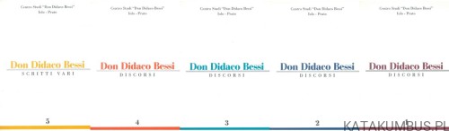 Don Didaco Bessi - Discorsi. Scritti vari. Zestaw 5 tomów. DON DIDACO BESSI