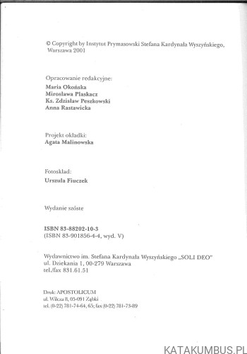 Kromka chleba. STEFAN KARDYNAŁ WYSZYŃSKI