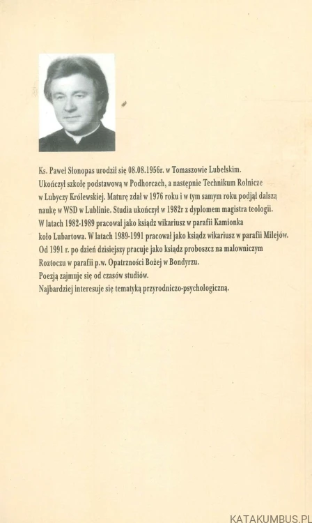 Bukiet wierszy do rozdania. Tom I. KS. PAWEŁ SŁONOPAS