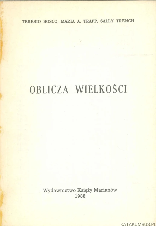 Oblicza wielkości. PRACA ZBIOROWA