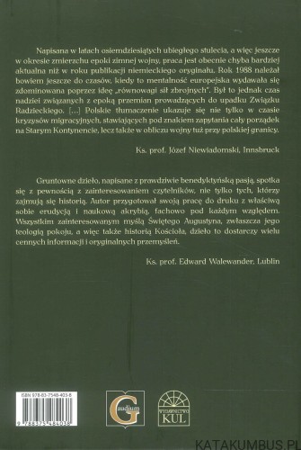 Doctor Pacis. Teologia pokoju Świętego Augustyna. KS. STANISŁAW BUDZIK