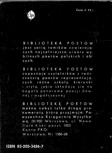 Woroszylski. Poezje wybrane. WOROSZYLSKI WIKTOR