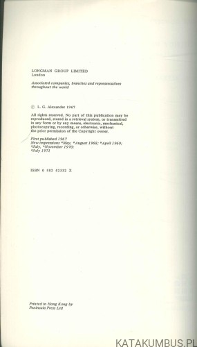 Fluency in English. L. G. ALEXANDER