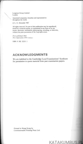 Developing skills. L. G. ALEXANDER