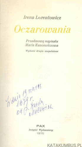 Oczarowania. IRENA LORENTOWICZ