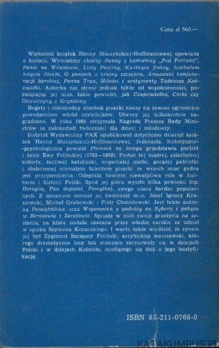 Płomień na śniegu. HANNA MUSZYŃSKA-HOFFMANNOWA