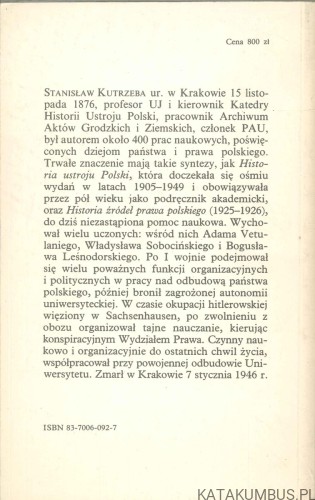Polska odrodzona. STANISŁAW KUTRZEBA