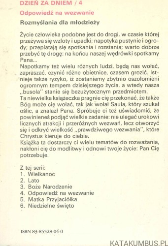Dzień za dniem. Odpowiedź na wezwanie. DANILO ZANELLA