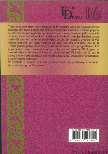 Lectio Divina do Listu do Rzymian (2). INNOCENZO GARGANO