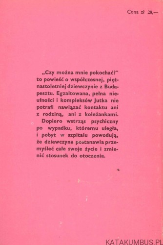 Czy można mnie pokochać?. JUDIT G. SZABÓ