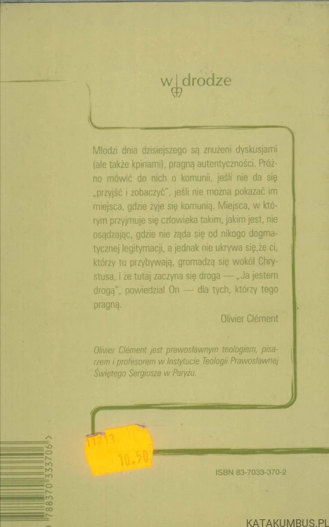 Taizé. Szukanie sensu życia. OLIVIER CLÉMENT
