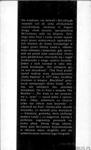 Paul McCartney biografia. PIOTR CHRÓŚCIEL
