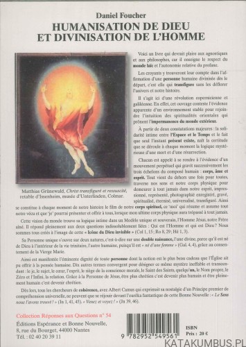 Humanisation de Dieu et divinisation de l'homme. DANIEL FOUCHER