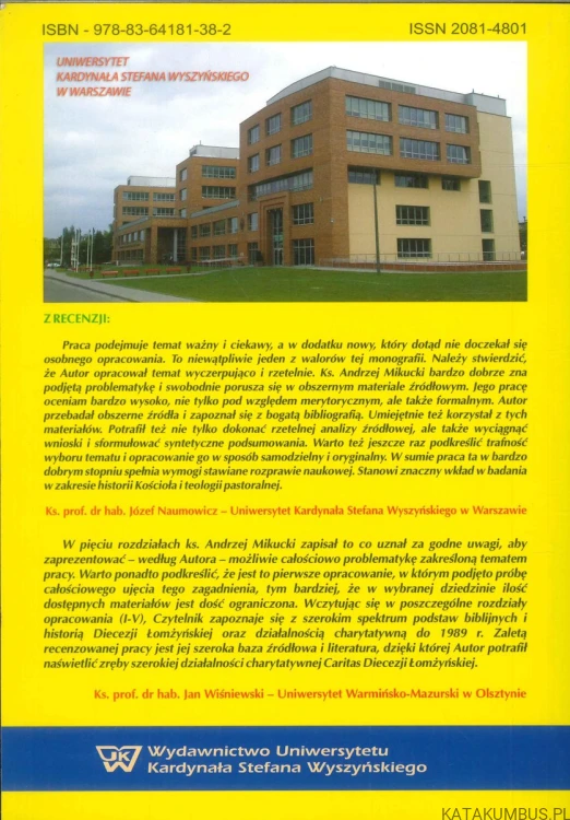 Posługa charytatywno-wychowawcza Caritas Diecezji Łomżyńskiej w latach 1990-2011. ANDRZEJ MIKUCKI