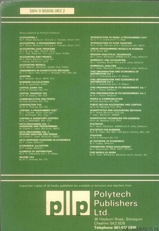 Statistics. Second Edition. FRANK OWEN AND RON JONES