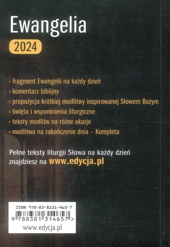 Ewangelia 2024. Droga, Prawda i Życie. PRACA ZBIOROWA