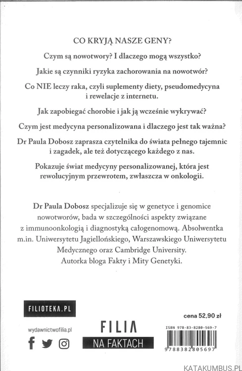 Fakty i mity genetyki nowotworów. PAULA DOBOSZ