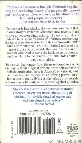 Alaska. JAMES A. MICHENER