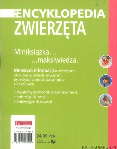 Mini encyklopedia zwierzęta. PRACA ZBIOROWA