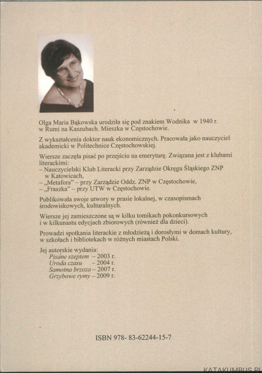 Smak chwili. OLGA MARIA BĄKOWSKA