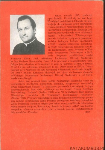 Pratulin. Narodziny dla nieba sług bożych Wincentego Lewoniuka i XII towarzyszy. KS. KAZIMIERZ MATWIEJUK