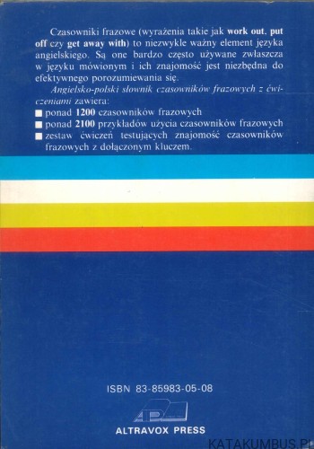 An English-Polish Dictionary of Phrasal Verbs with Exercises. PAWEŁ SCHEFFLER