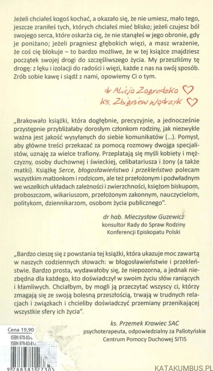 Serce błogosławieństwo i przekleństwo. Część 1.. ALICJA ZAGRODZKA, KS. ZBIGNIEW WĄDRZYK