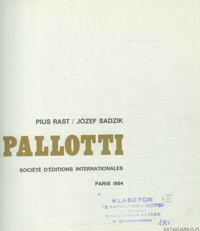 Pallotti. PIUS RAST