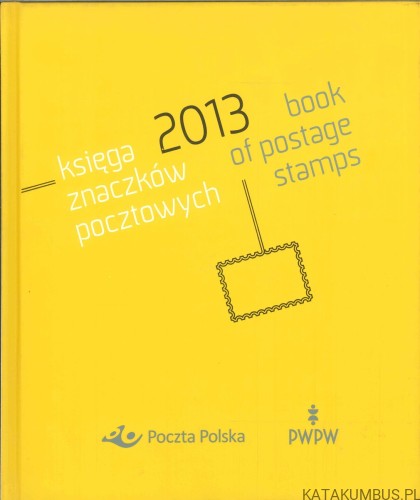 Księga znaczków pocztowych 2013 (ze znaczkami). POCZTA POLSKA