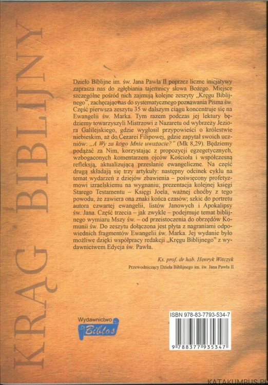 Krąg Biblijny 35. PRACA ZBIOROWA