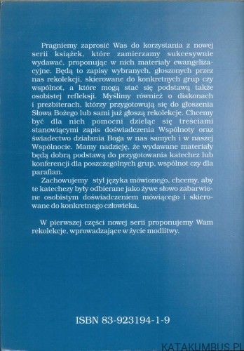 Szkoła modlitwy 1 - materiały ewangelizacyjne. PRACA ZBIOROWA