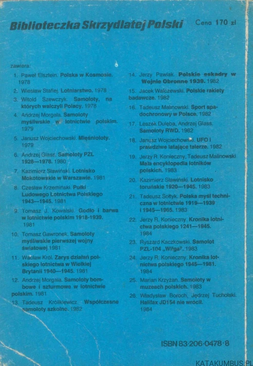 Samoloty w polskim lotnictwie morskim. ANDRZEJ MORGAŁA