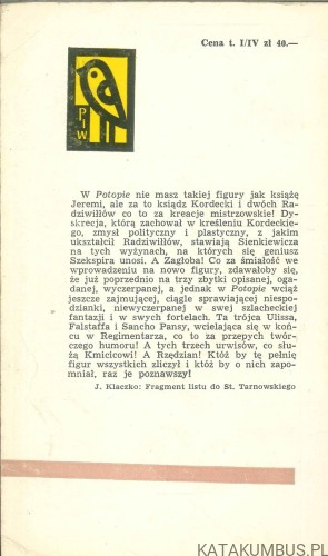Potop. Tom II.. HENRYK SIENKIEWICZ