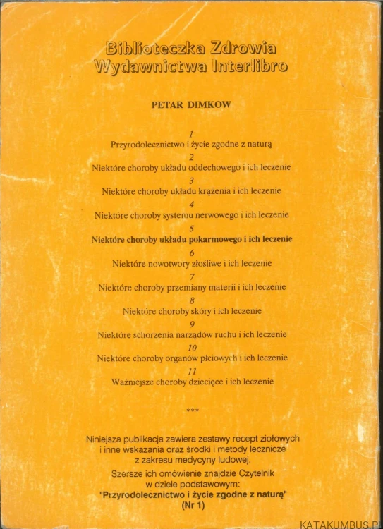 Niektóre choroby układu pokarmowego i ich leczenie. PETAR DIMKOW