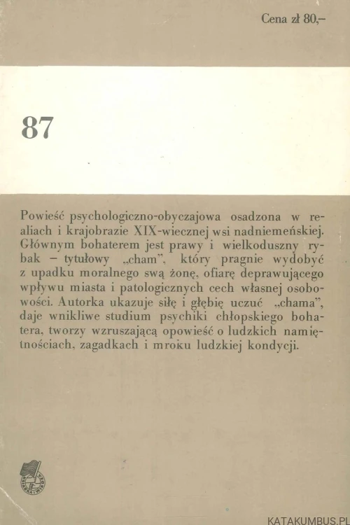 Cham. ELIZA ORZESZKOWA