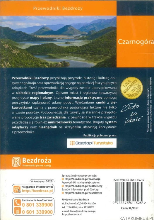 Czarnogóra. Fiord na Adriatyku. PRACA ZBIOROWA