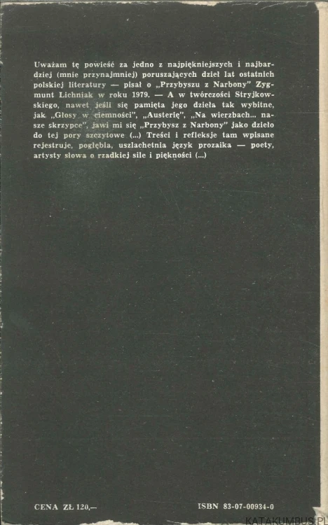 Przybysz z Narbony. JULIAN STRYJKOWSKI