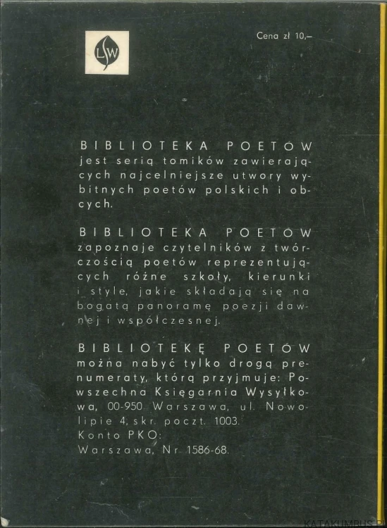 Poezje wybrane. TYMOWSKI