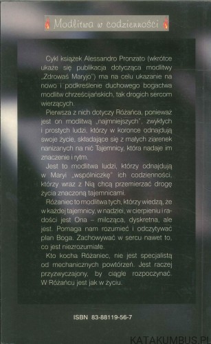 Różaniec rozważania. ALESSANDRO PRONZATO